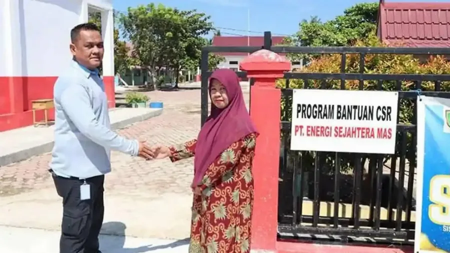 PT Energi Sejahtera Mas Perbaikan Ruas Jalan Utama Menuju Lingkungan Sekolah SD Negeri 005 Lubuk Gaung